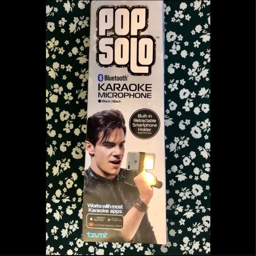 🌈 3/$20 Tzumi Pop Solo Bluetooth Smartphone Karaoke Microphone